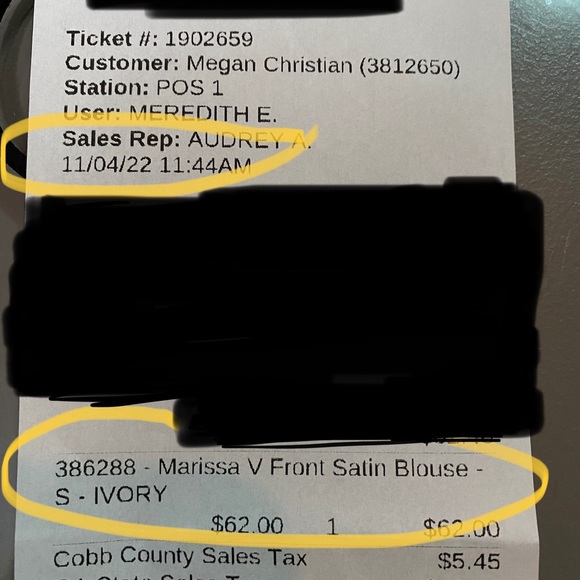 Brand new Champagne v-front satin blouse- perfect for a night out! - Picture 7 of 8